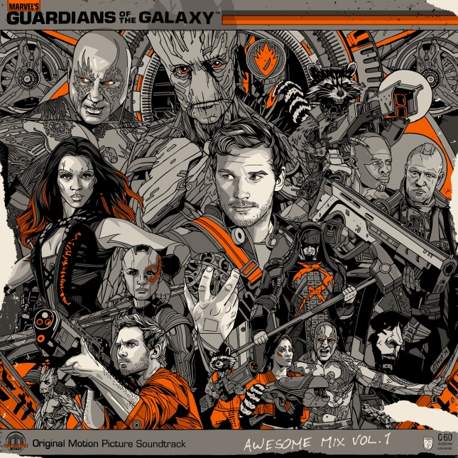 「ガーディアンズ・オブ・ギャラクシー」 Guardians of the Galaxy LP Art work By Tyler Stout US$50 